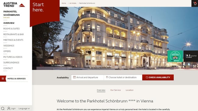 Booking management with convenient features by Pimcore